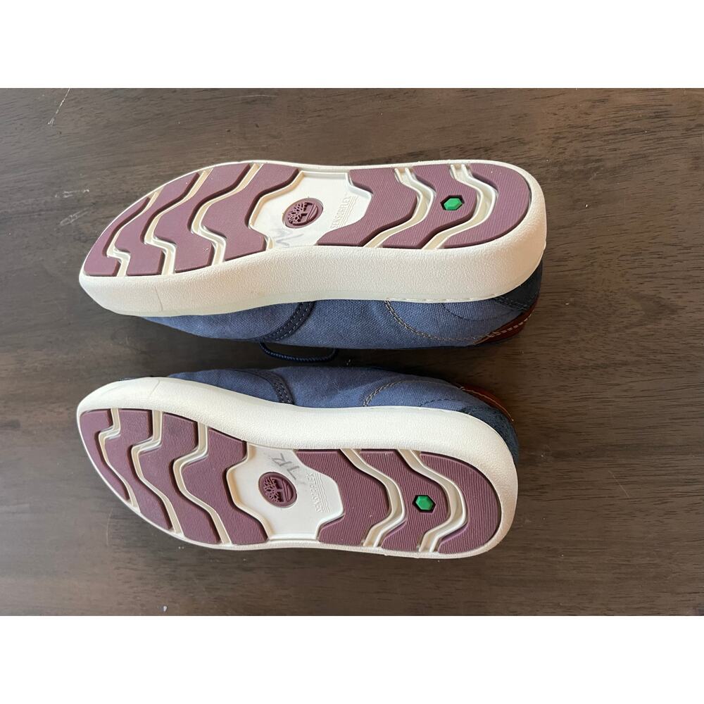 Timberland Women's Amherst Oxford Shoes Size 9 Indigo Blue Chambray Casual - Picture 6 of 8